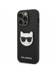 Karl Lagerfeld iPhone 14 Pro Max Case Cover Saffiano Choupette 3D Black