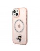 Karl Lagerfeld iPhone 14 Plus Magsafe Case Cover Karl & Choupette Pink