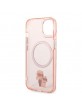 Karl Lagerfeld iPhone 14 / 15 / 13 Magsafe Case Cover Karl & Choupette Pink