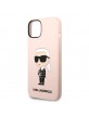 Karl Lagerfeld iPhone 14 Magsafe Hülle Case Cover Silikon Ikonik Rosa