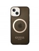 Guess iPhone 14 Plus MagSafe case cover translucent black