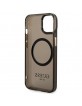 Guess iPhone 14 MagSafe case cover translucent black