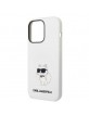 Karl Lagerfeld iPhone 14 Pro Magsafe Case Silicone Choupette White