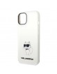 Karl Lagerfeld iPhone 14 Plus Magsafe Case Silicone Choupette White