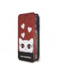 Karl Lagerfeld iPhone XS / X Tasche / Book Case Valentine Rot