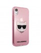 Karl Lagerfeld iPhone XR Case Cover Glitter Choupette Pink