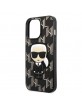 Karl Lagerfeld iPhone 13 Pro Case Cover Monogram Ikonik Patch Black
