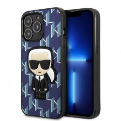 Karl Lagerfeld iPhone 13 Pro Case Cover Monogram Ikonik Patch Blue
