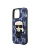 Karl Lagerfeld iPhone 13 Pro Case Cover Monogram Ikonik Patch Blue