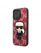 Karl Lagerfeld iPhone 13 Pro Hülle Case Cover Monogram Ikonik Patch Rot