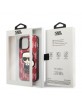 Karl Lagerfeld iPhone 13 Pro Case Cover Monogram Ikonik Patch Red
