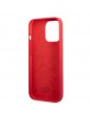 Karl Lagerfeld iPhone 13 Pro Case Cover Silicon Plaque Red