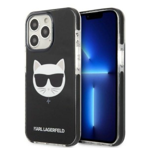 Karl Lagerfeld iPhone 13 Pro Case Cover Choupette Head Black