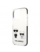 Karl Lagerfeld iPhone 13 Pro Case Cover Karl & Choupette White