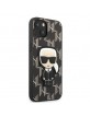 Karl Lagerfeld iPhone 13 Case Cover Monogram Iconic Patch Black