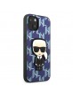 Karl Lagerfeld iPhone 13 Case Cover Monogram Ikonik Patch Blue