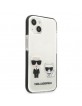 Karl Lagerfeld iPhone 13 Case Cover Karl & Choupette White
