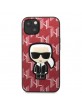 Karl Lagerfeld iPhone 13 mini Case Cover Monogram Ikonik Patch Red