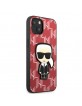 Karl Lagerfeld iPhone 13 mini Case Cover Monogram Ikonik Patch Red