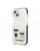 Karl Lagerfeld iPhone 13 mini Case Cover Karl & Choupette White