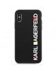 Karl Lagerfeld iPhone XS / X Case Cover Silicone Glossy Bauhaus Black