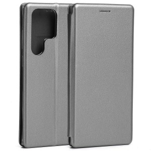 Beline Samsung S23 Ultra Tasche Book Case Magnetic Silber