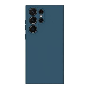 Beline Samsung S23 Ultra Hülle Case Cover Silikon Innenfutter Blau