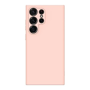 Beline Samsung S23 Ultra Hülle Case Cover Silikon Innenfutter Rosa Pink