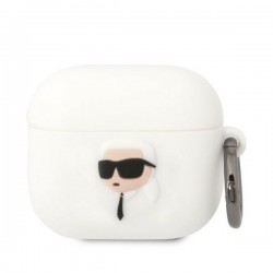 Karl Lagerfeld AirPods 3 Case Cover Silicone Karl Head 3D White