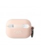 Karl Lagerfeld AirPods Pro 2 Hülle Case Cover Silikon Choupette Head 3D Rosa Pink