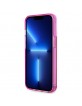 Karl Lagerfeld iPhone 14 Pro Hülle Case Cover Liquid Glitter Elong Rosa Pink