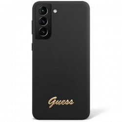 Guess Samsung S23 Ultra Case Cover Silicone Vintage Logo Black