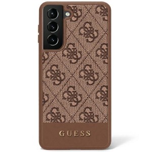 Guess Samsung S23 Case Cover Stripe 4G Brown