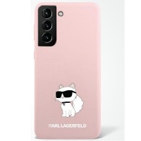 Karl Lagerfeld Samsung S23 Ultra Hülle Case Cover Silikon Choupette Rosa Pink