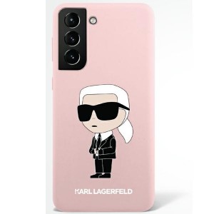 Karl Lagerfeld Samsung S23 Ultra Hülle Case Cover Silikon Ikonik Rosa Pink