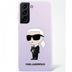 Karl Lagerfeld Samsung S23 Plus Hülle Case Cover Silikon Ikonik Violett