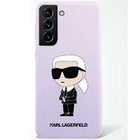Karl Lagerfeld Samsung S23 Hülle Case Cover Silikon Ikonik Violett
