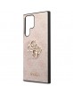 Guess Samsung S24 Ultra Case Cover 4G Big Metal Logo Pink