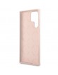 Guess Samsung S23 Ultra Case Cover Silicone Vintage Logo Pink