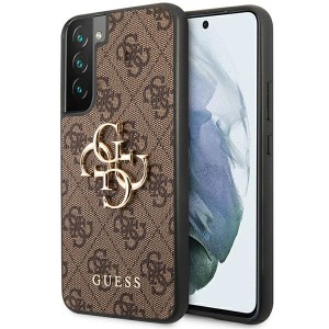 Guess Samsung S23 Plus Case Cover 4G Big Metal Logo Brown