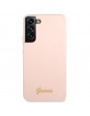 Guess Samsung S23 Plus Hülle Case Cover Silikon Vintage Logo Rosa Pink