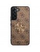 Guess Samsung S23 Case Cover 4G Big Metal Logo Brown