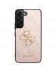 Guess Samsung S23 Case Cover 4G Big Metal Logo Pink