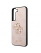 Guess Samsung S23 Case Cover 4G Big Metal Logo Pink