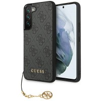 Guess Samsung S23 Hülle Case Cover 4G Charms Grau