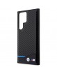 BMW Samsung S23 Ultra Case Cover M Power Carbon Leather Black