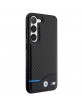 BMW Samsung S23 Plus Case Cover M Power Carbon Leather Black