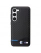 BMW Samsung S23 Case Cover M Power Carbon Leather Black