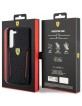 Ferrari Samsung S23 Plus Case Cover Carbon Contrast Edges Black