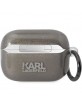 Karl Lagerfeld AirPods Pro 2 Hülle Case Glitter Karl Choupette Schwarz